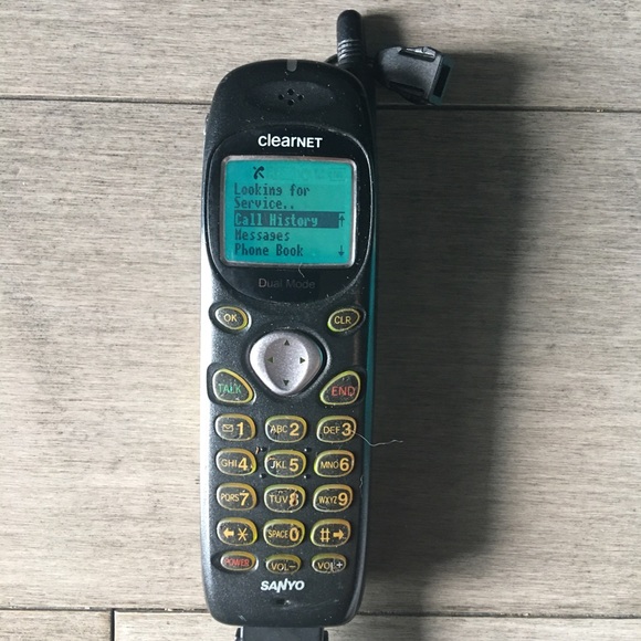 Vintage Sanyo SCP-4000 (CLEAR NET) CELL PHONE (WORKS)  f - Picture 6 of 13